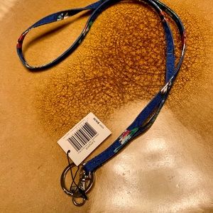 Vera Bradley Lanyard RETIRED Mini Tody Birds Blue
